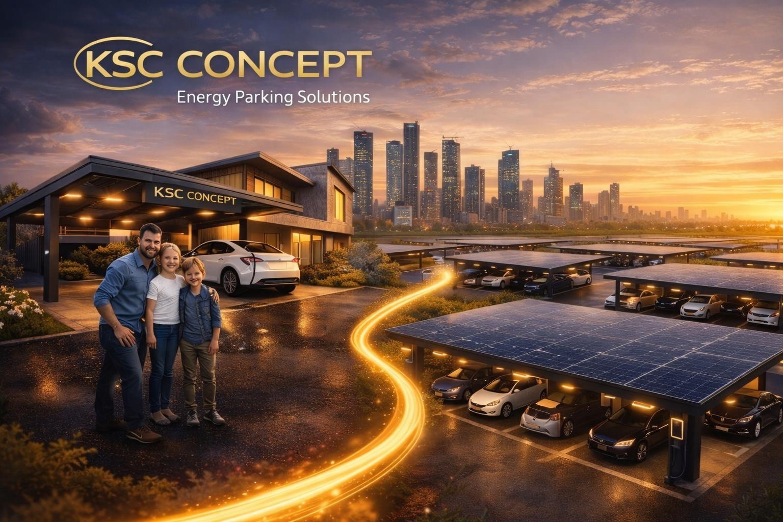 Solar-Carports & Ladeparks – Konzeptvisualisierung